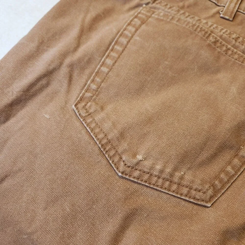 Cabela’s Outdoor Gear Mens Duck Brown Canvas Straight Leg Jeans Size 46x29* READ
